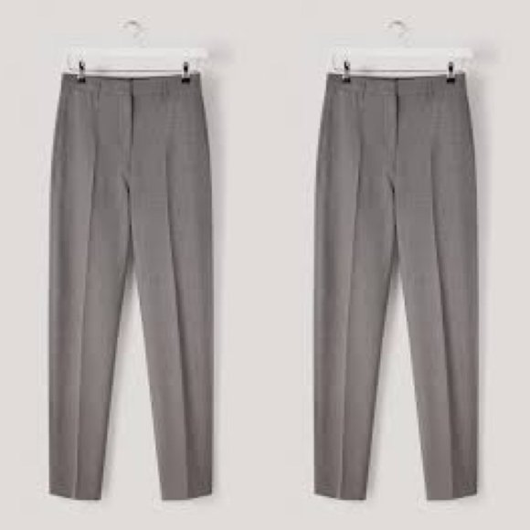 Lemaire Light Grey Thin Wool Buckleback Tapered Pants Trousers FR 48 US 32 NWOT - Picture 10 of 11